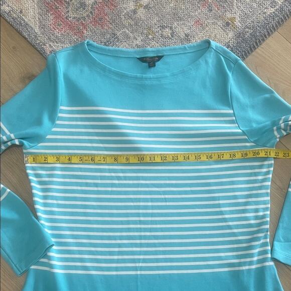Book Brothers size XL woman's pullover sweater Blue Striped Women's Top - Picture 2 of 6